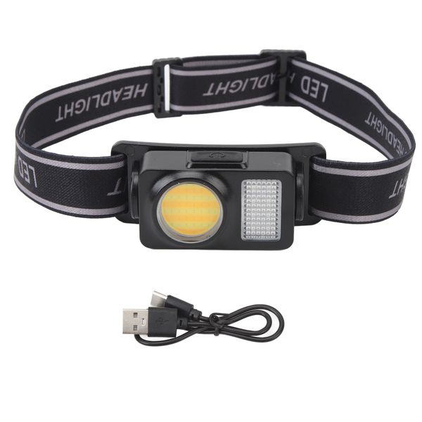 COB LED Headlamp Adjustable Angle For Camping Running