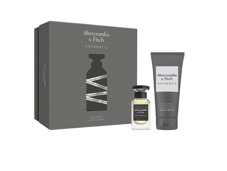 Abercrombie&amp;Fitch Authentic Men Edt 2 Piece Set 50ml+200ml Hair &amp; Body Wash