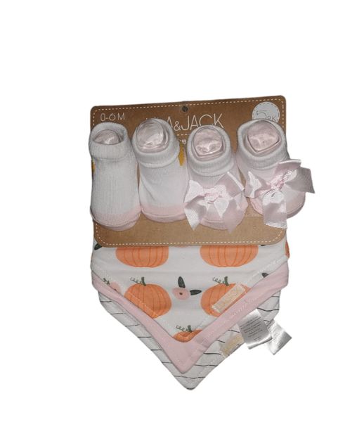 5 Pack Bandana Bib and Sock Set