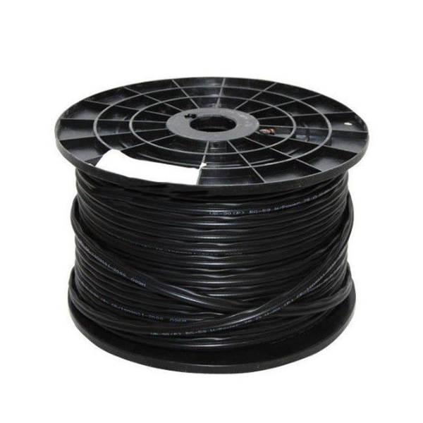 CCTV Cable Coax BNC RG59 &amp; Power Adaptor - 100m