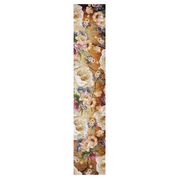 Golden Floral Pattern Table Runner