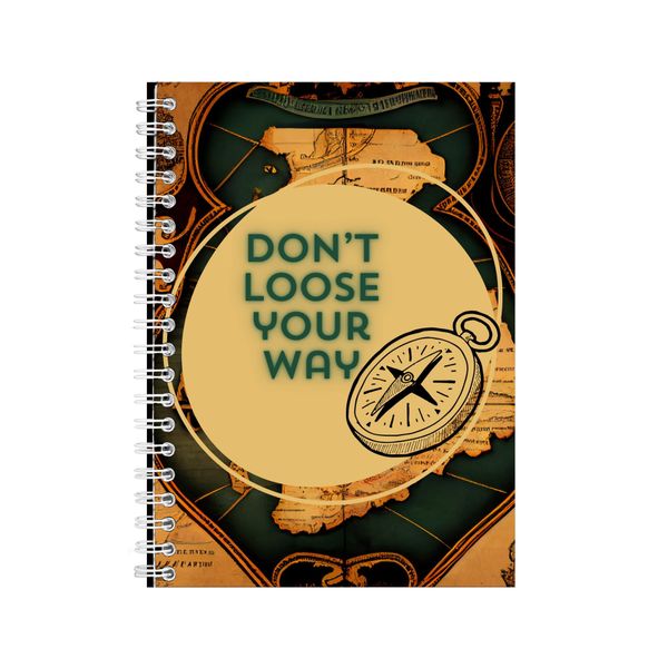 Your way A5 Notebook Spiral and Lined Travel Graphic Notepad Present 103