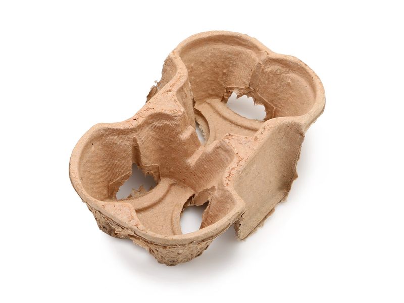 Recycled Paper 2 Compartment Cup Holder - Pack Of 50