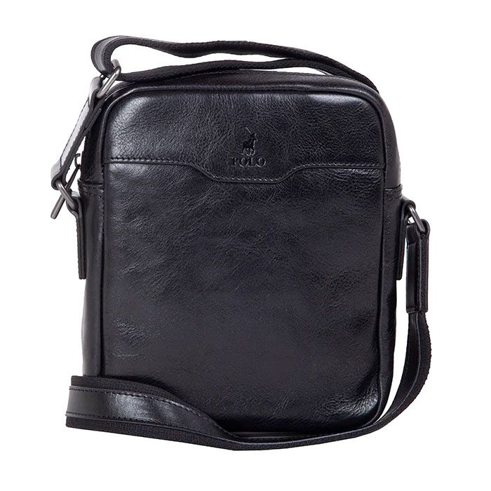 Polo Leather Crossbody Italian Veg Sling Bag - Black | Buy Online in ...