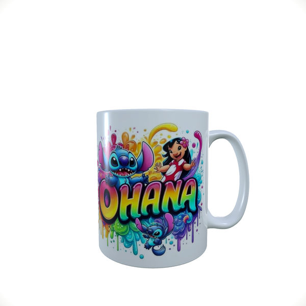 Stitch Ohana Paint 1 - Coffee Mug