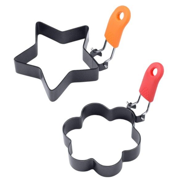 2 Pack Iron Omelette Maker Set - Black