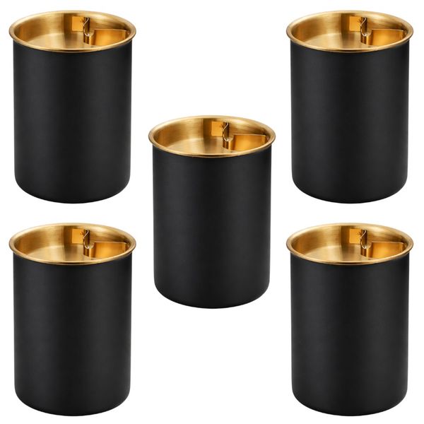 5 Pack - Luxury Stainless Steel Funnel Ashtray W image