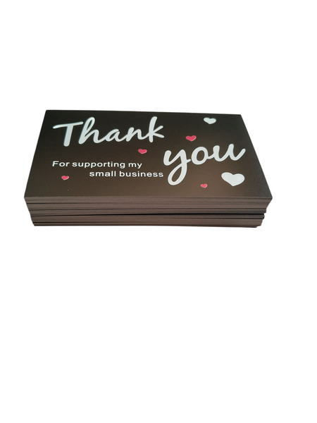 50 Thank You Cads-Black