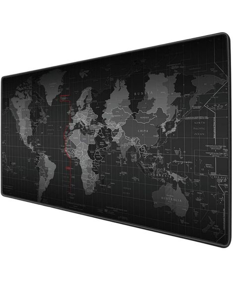 World Map Anti-Slip Extended Mouse Pad
