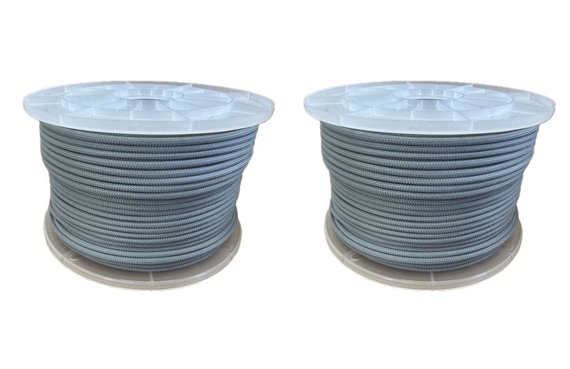 Paracord 550 Type III - 100% Nylon - Grey