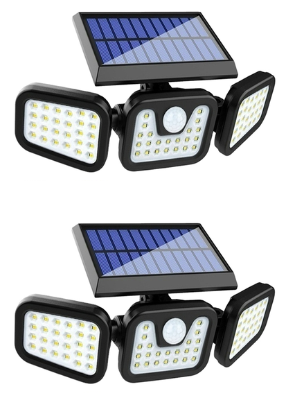Split Solar Wall lamp 74 LED pack of 2