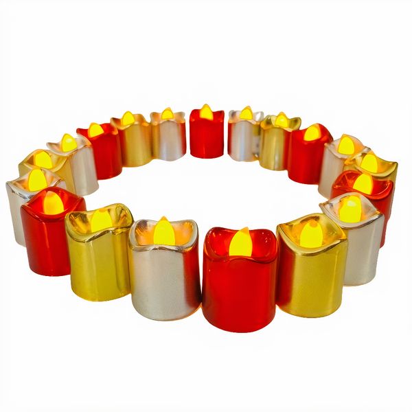 LED Flameless Tea Light Candles 4cm - Warm Light - 18 Piece