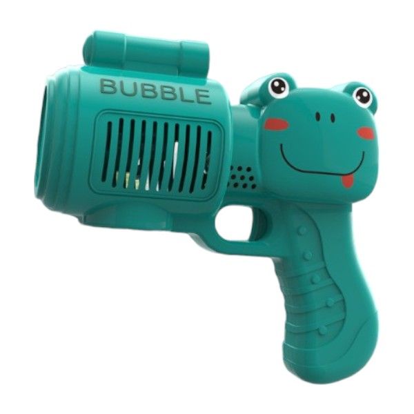 Frog-Themed Bubble Gun - Green
