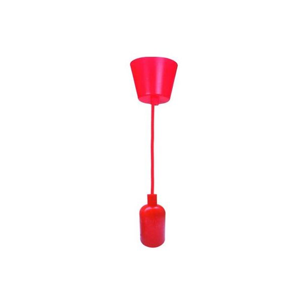 ACDC - Red Pp Ceiling Rose And Silicon Lamp Cup,large Type,e27