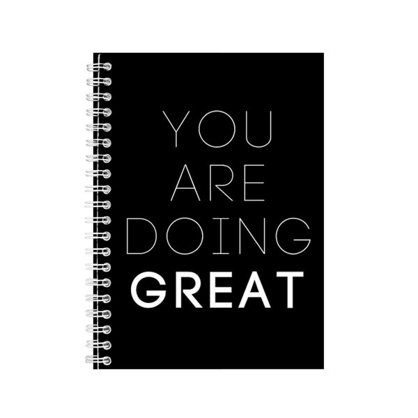 Great A5 Notebook Spiral Lined Motivational Saying Graphic Notepad Gift 226