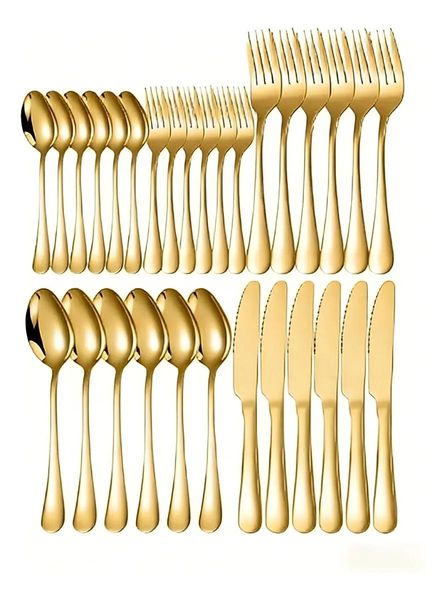 30-Piece Heavy Duty Flatware Set - Premium Stainless Steel Tableware for 6