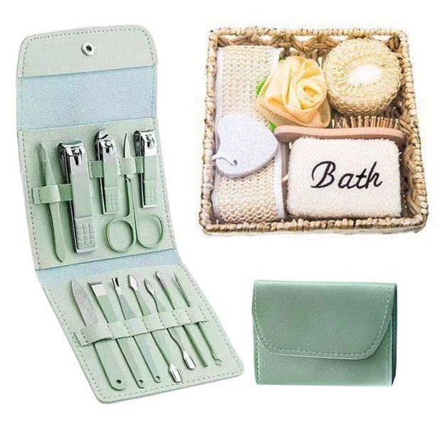 Bath Gift Set Manicure Set Self Care Package Nail Clipper Grooming Kit Gift