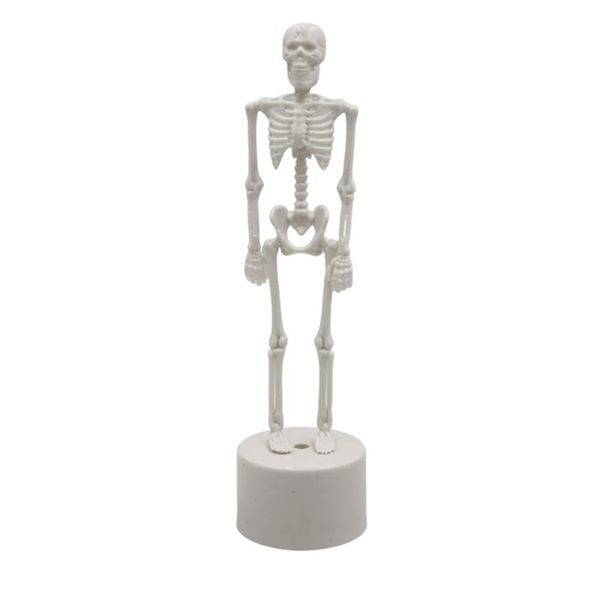 Halloween LED Light Up Plastic Skeleton Table Figurine (18cm)