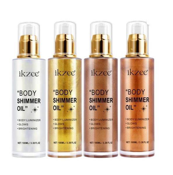 ikzee Liquid Face &amp; Body Shimmer Oil - Makeup Artist Set
