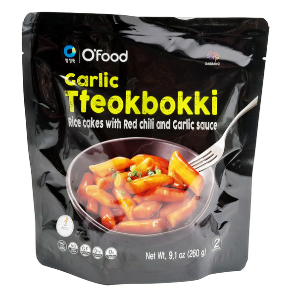 O' Food Garlic Flavoured Instant Tteokbokki 2 Serving 260g
