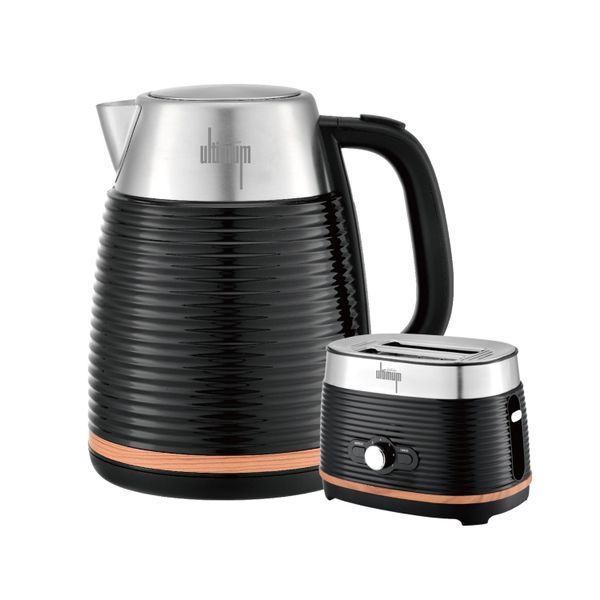 Sunbeam Ultimum Staineless Steel Kettle &amp; Toaster Set - Black