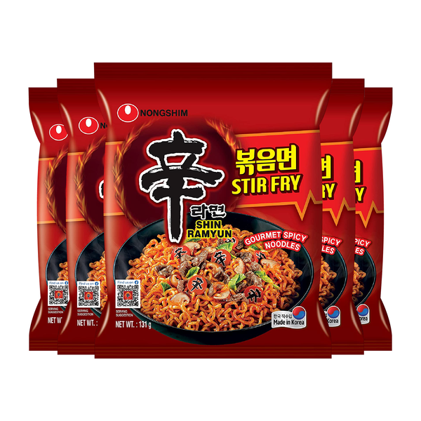 Nongshim Shin Ramyun Stir Fry - 5 Pack