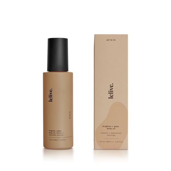 Lelive- oil la la | brighten + glow body oil (100ml)