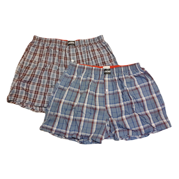 Jockey - 2 Pack - Woven Boxer Blue