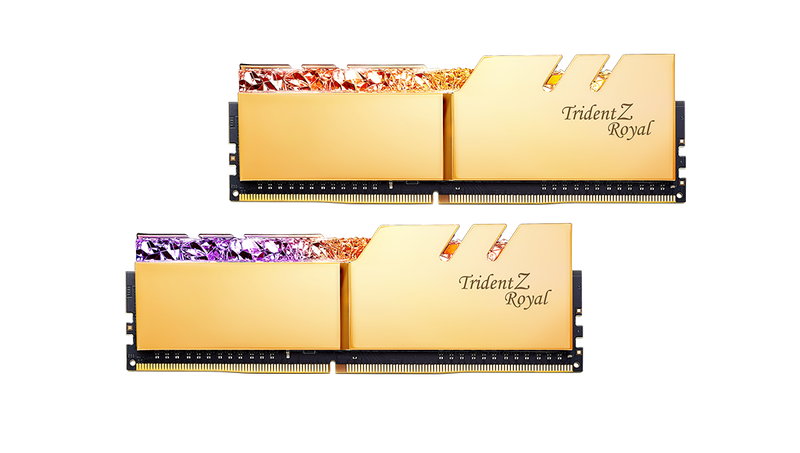 G.SKILL Trident Z Royal 32GB (2x16GB) DDR4-3600MHz Memory - Gold