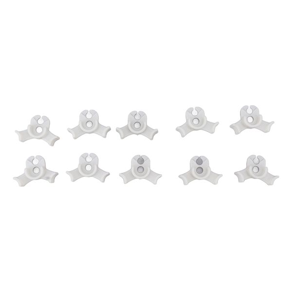 20 Pieces White 90 Degree Adjustable Plant Bende image