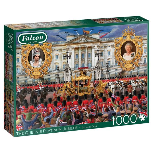 Jumbo 1000Piece Falcon Puzzle The Queens'Platinum Jubilee