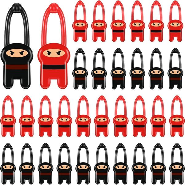 34 Pack Stretchy Flying Ninjas, Elastic Slingshot Ninja Toys
