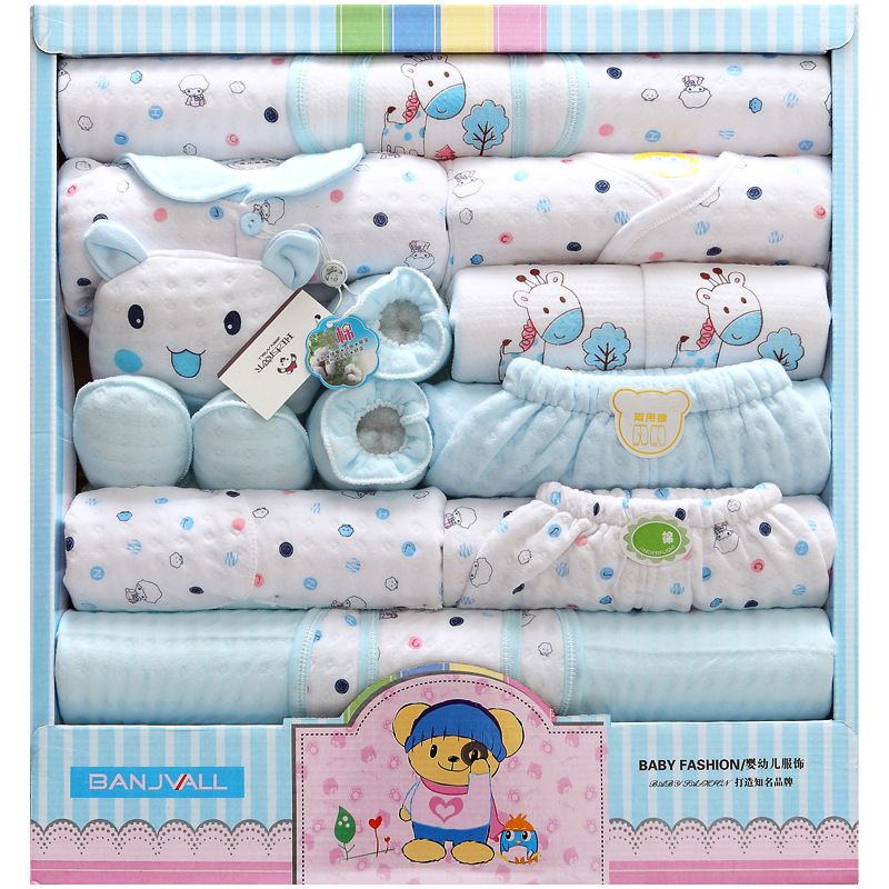 Newborn Baby/Infants 100 Cotton Clothing Cute Gifting Set18 Piece
