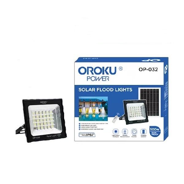 300w Solar Powered Floodlight With Remote Control OP-032