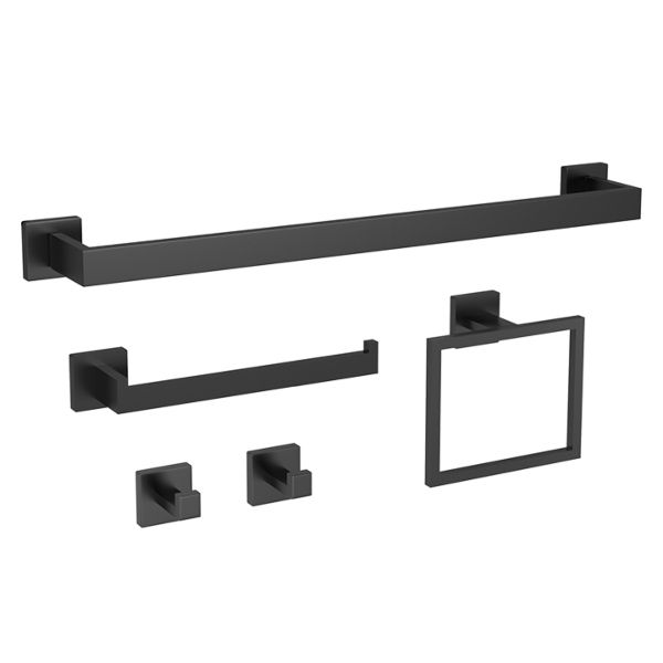 5 Piece Square Style Bathroom Accessory Set (Long 60cm) Shop Today. Get it Tomorrow