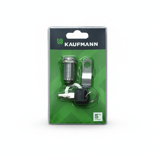 Kaufmann 30mm Chrome Plated Cam Lock - 2 Piece Set for Cabinets &amp; Lockers