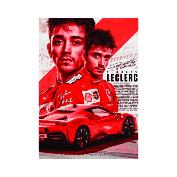 Charles Leclerc Ferrari - A1 poster