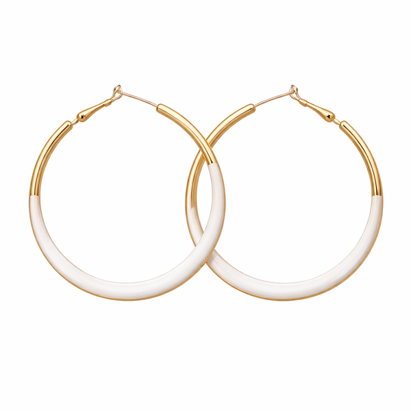 Topshiny Korean Style Resin Circle Women Hoop Dangle Earrings