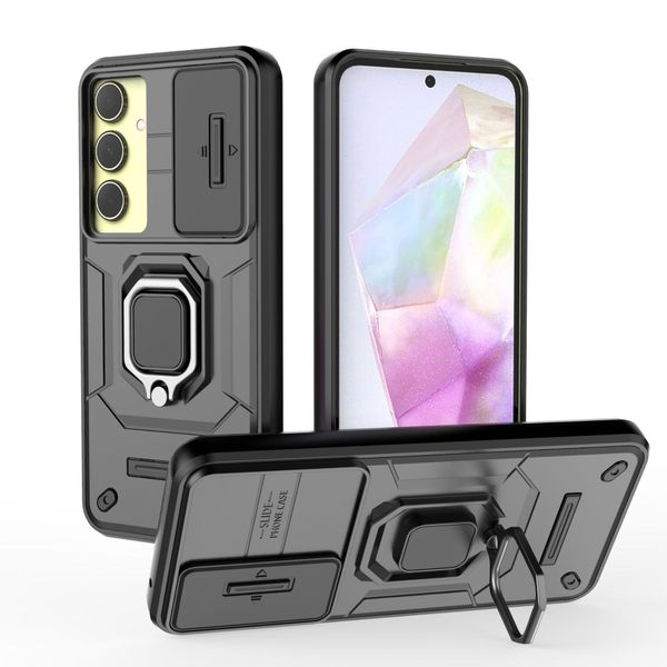 Window Pushing Ring Phone Case Compatible with Samsung Galaxy S25 Ultra