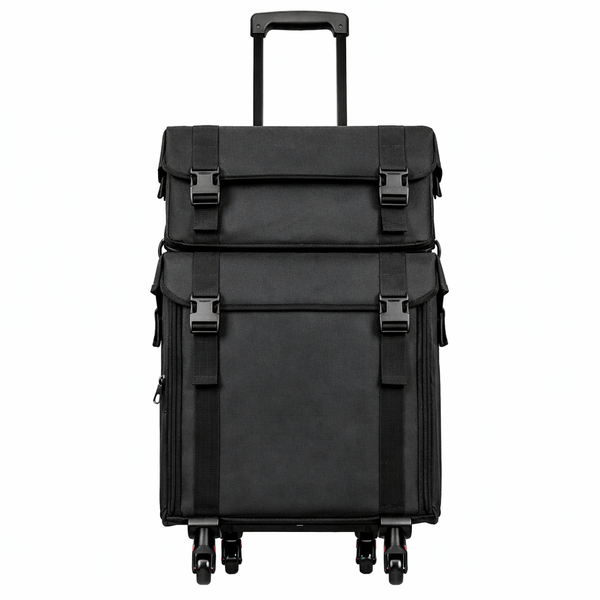 2-in-1 Makeup Suitcase - 4-Wheel, Oxford Cloth