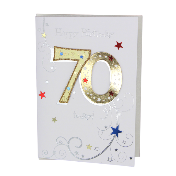 Happy 70th Birthday card - Generic