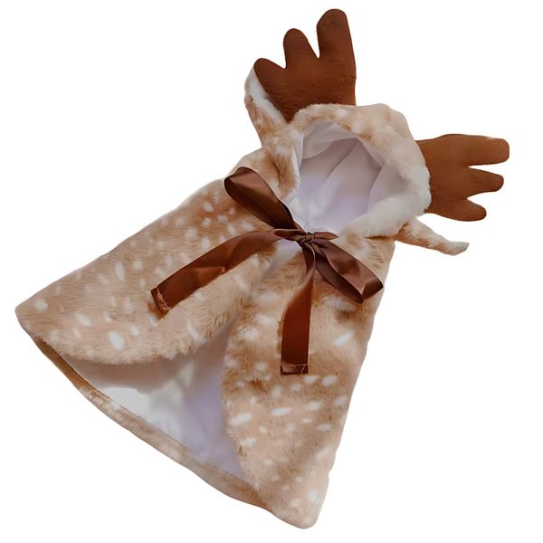 Christmas Costume, Deer Cape, Cape, Warm Dog And Cat Clothing, Shapewear-L
