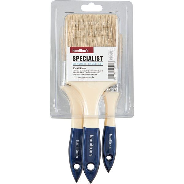 Hamiltons - Silkcoate Brush Set - 3 Piece Set - Bulk Pack of 3