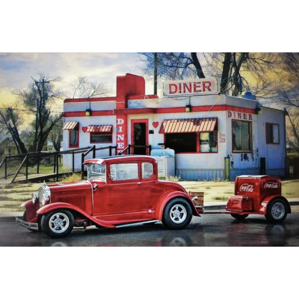 Diamond Painting - Vintage Diner &amp; Classic Car