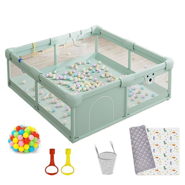 Baby Playpen with Toy Portable Playing Ball - Foldable Mat