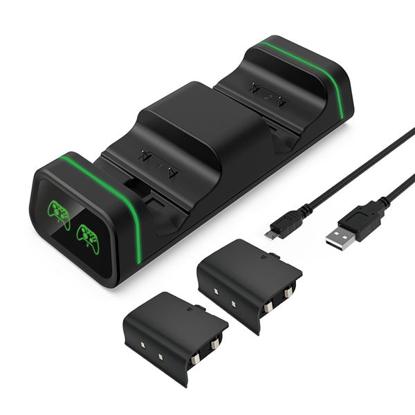 Dobe Dual Charging Dock For Xbox One/S /X Controller + 2 x Batteries