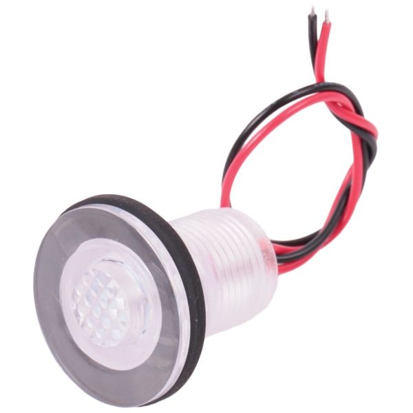 Seaflo 12 Volt/0.06 Watt Flush Mount Blue LED Livewell Lamp - 20mm Diameter