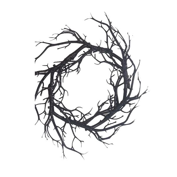 Decor Spooky Black Tree Branch Wall Hanging Ornament -43cm