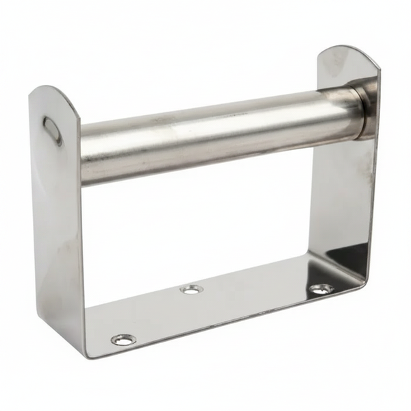Stainless Steel Wall-Mounted Toilet Roll Holder - Rust-Resistant Design