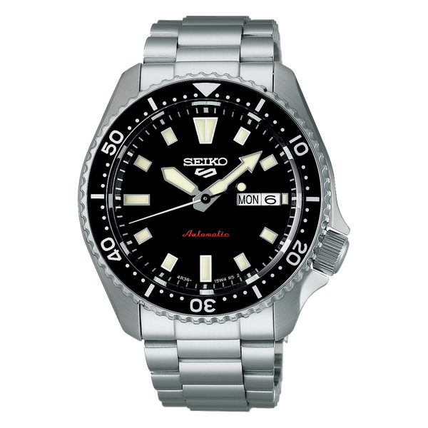 SEIKO 5 SPORTS SRPL85K1-The Iconic SKX Legacy refined-SSteel Silver&amp; Black